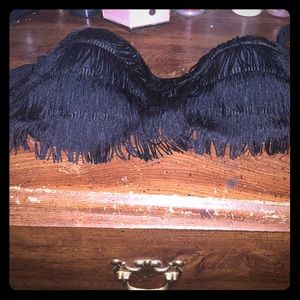 2 piece Fringe biking top and bottoms